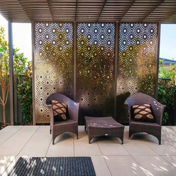 laser cut metal privacy screens