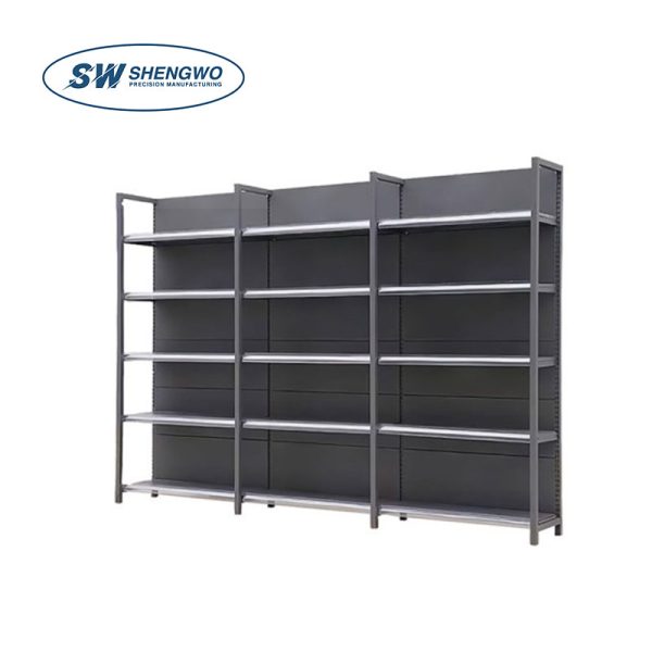 Adjustable multifunctional heavy-duty steel display/storage shelf