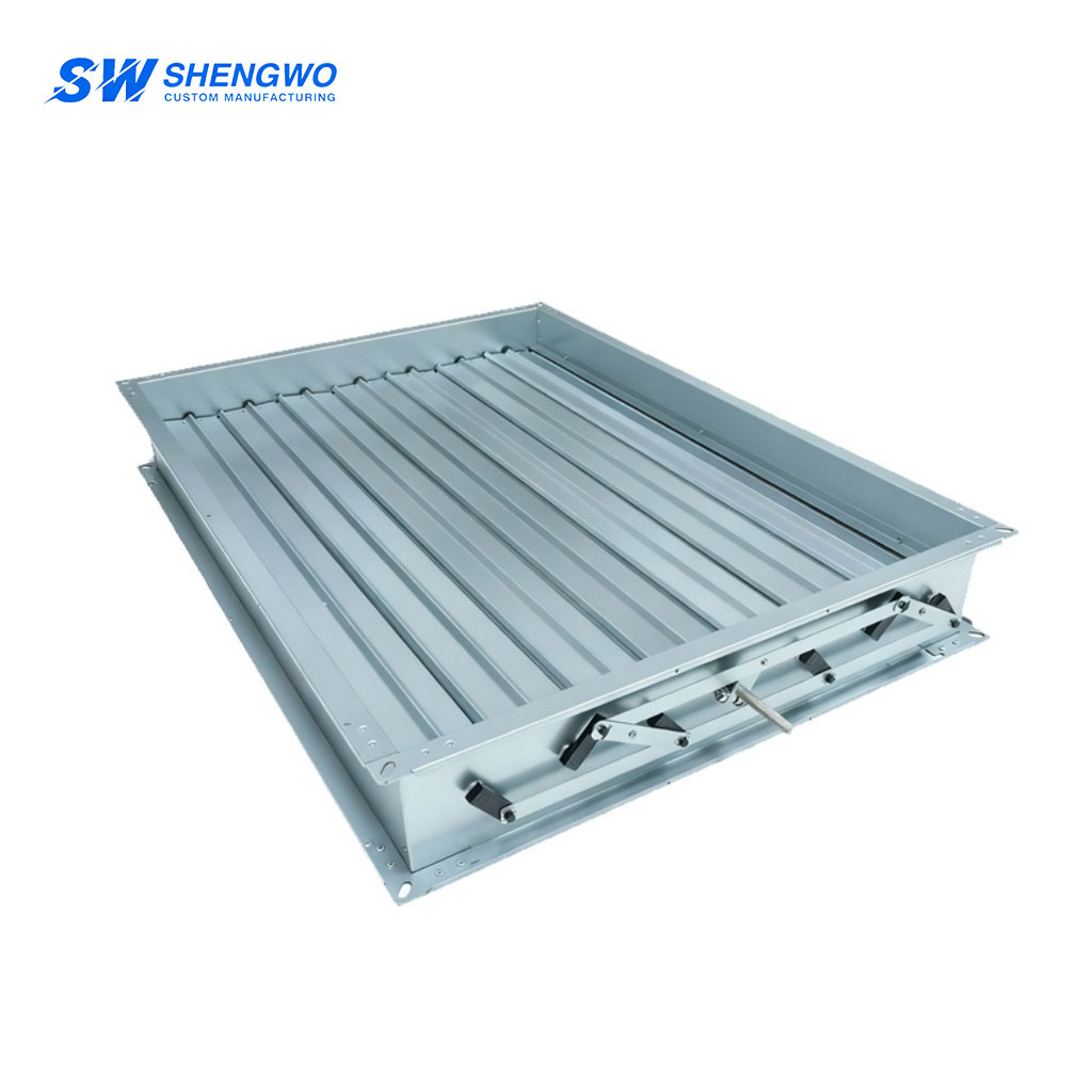 Motorized Galvanized HVAC Damper with Actuator Compatible Design
