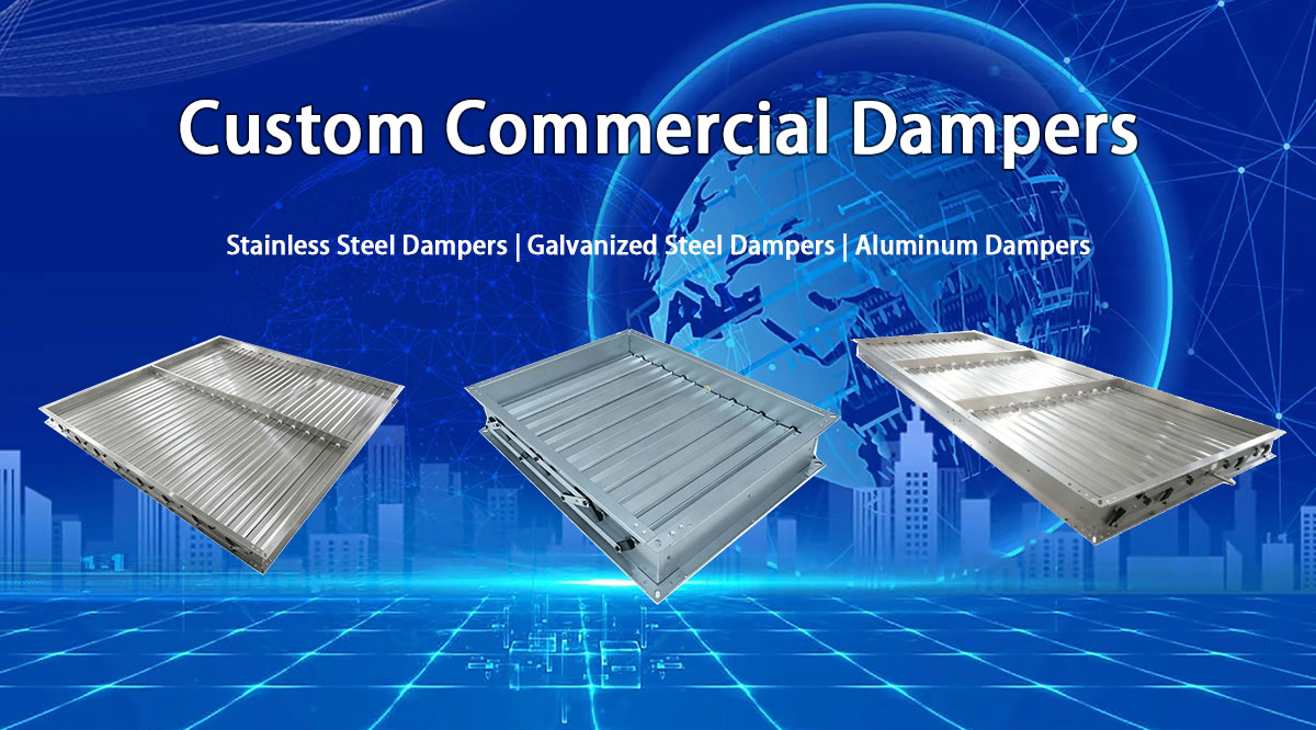How Custom Commercial Dampers Improve Airflow in Industrial Ventilation