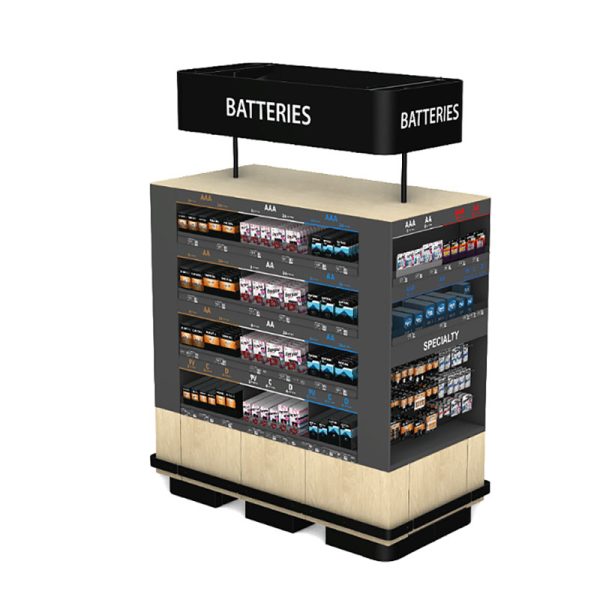 Custom Battery Display Racks Manufactured to Your Drawings